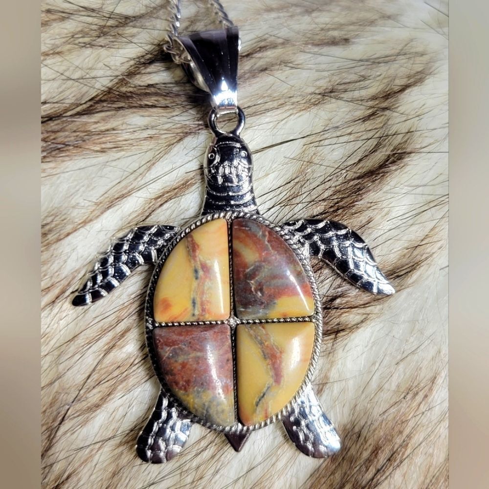 Rainbow Picasso Stone Turtle